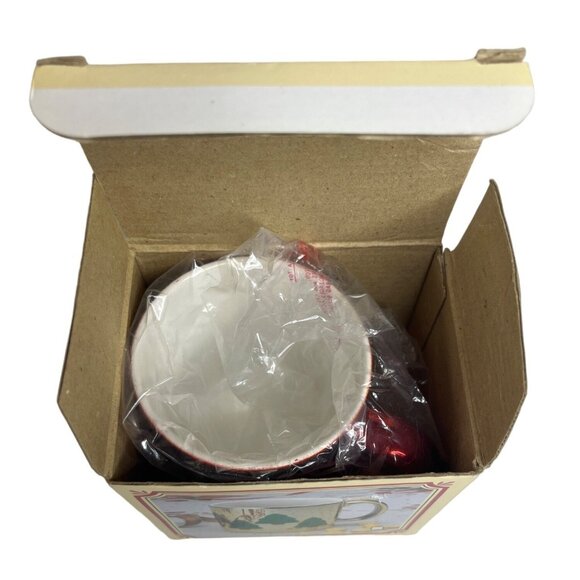 Gift Treasury Metallic Coffee Mug In Box Red Christmas Trees Gift - Picture 11 of 11